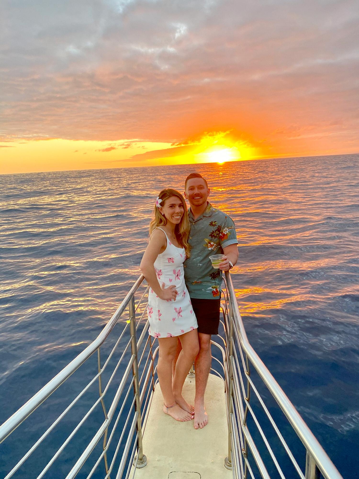 One of our favorite trips together Sailing through Nā Pali Coast in Hawaii January 2020!