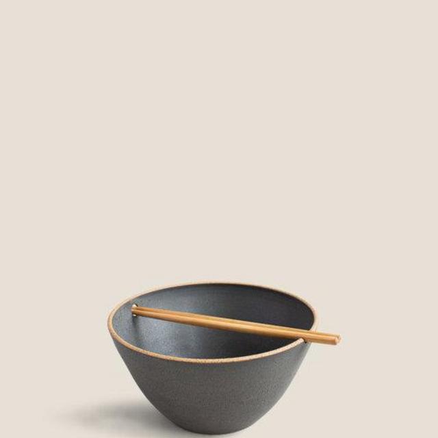 Campfire Pottery - Charcoal Ramen Bowl