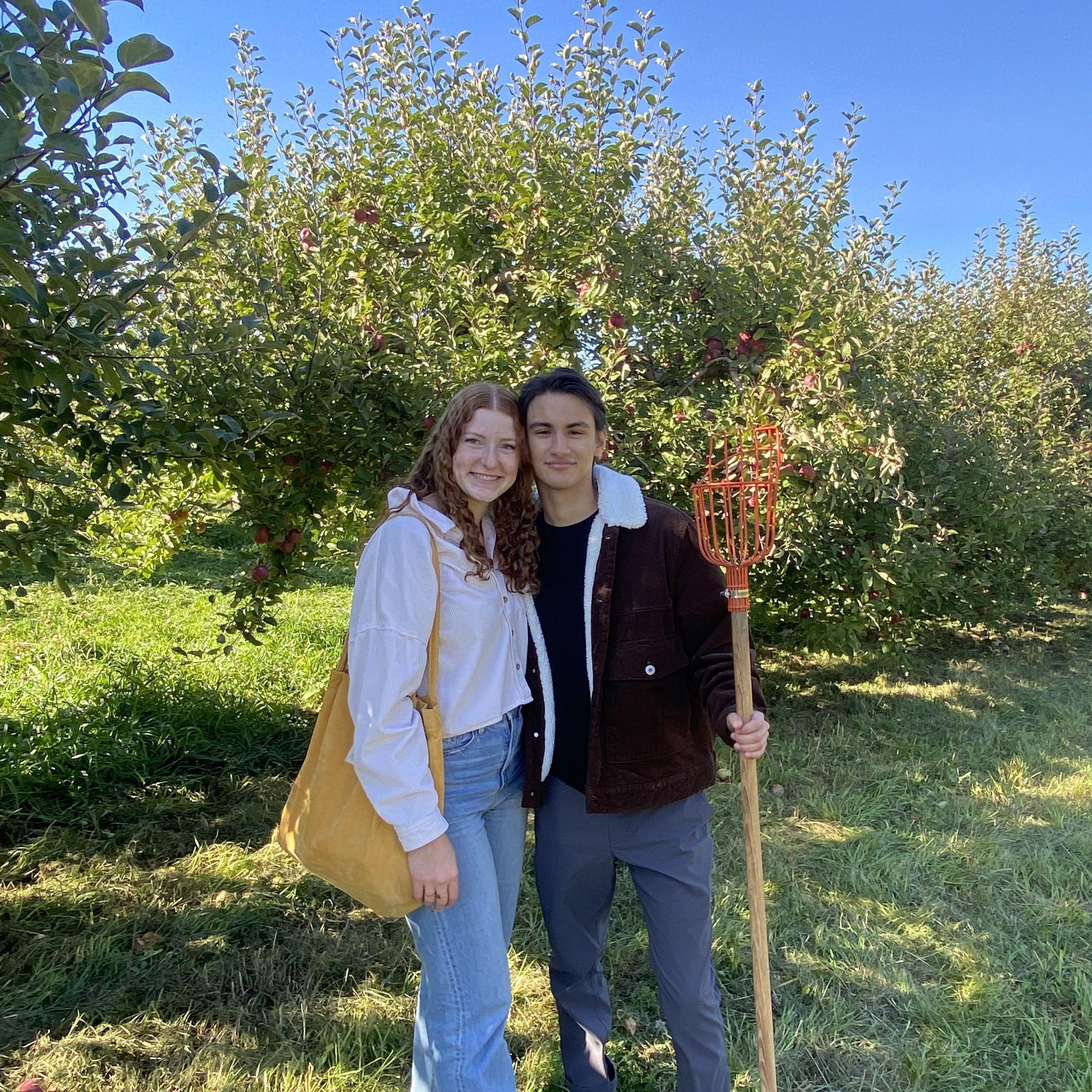 10.8.22 - Amy and Emanuel at Shelburne Orchards in Shelburne, Vermont.
