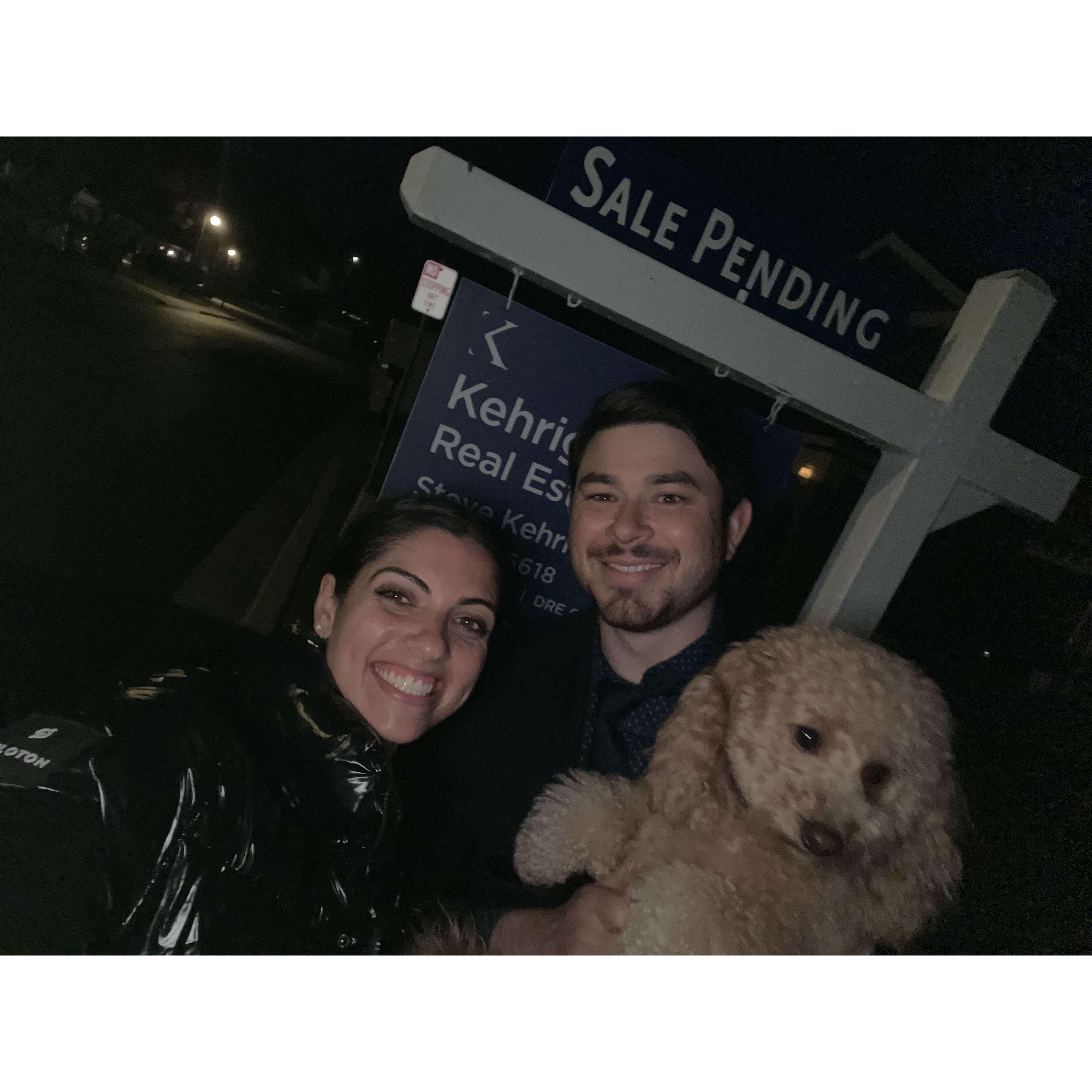 Right after we closed on our home in Danville!