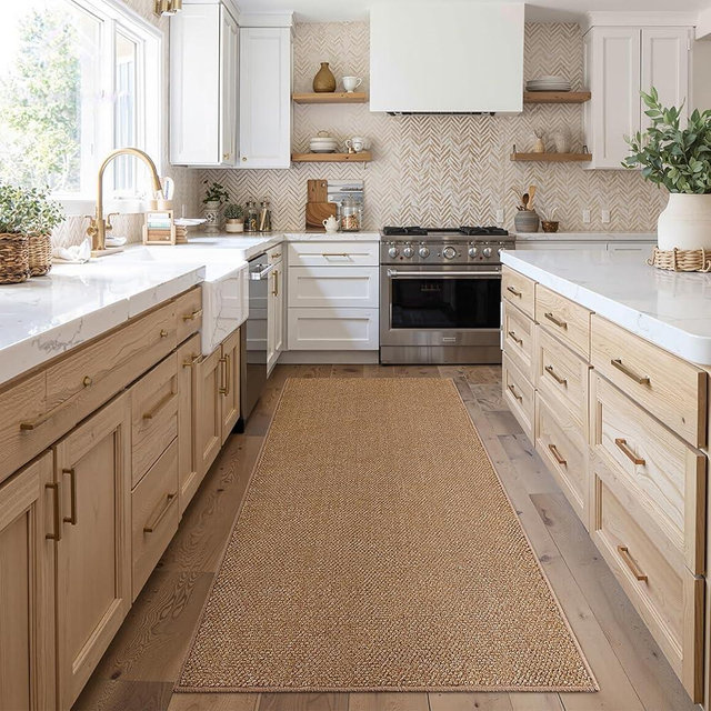 CHAMPLANT Runners Area Rug for Hallways 2x6 Feet Brown Washable Kitchen Runner Non Slip Hall Runners Entryway Runner Rugs Floor Carpet for Indoor Backdoor Bedroom Kitchen