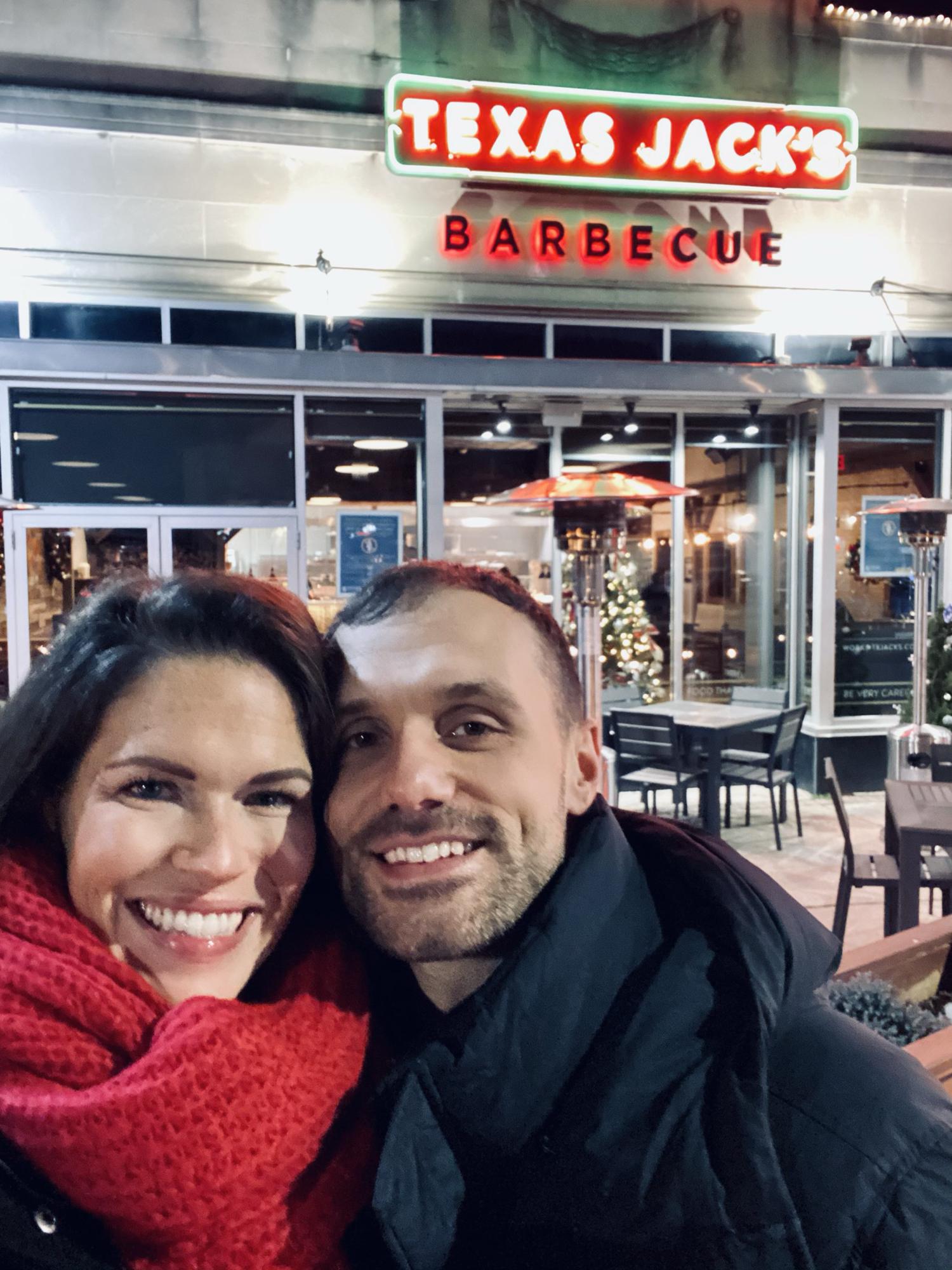 Our favorite BBQ restaurant in VA for Nate's birthday 12/2020.