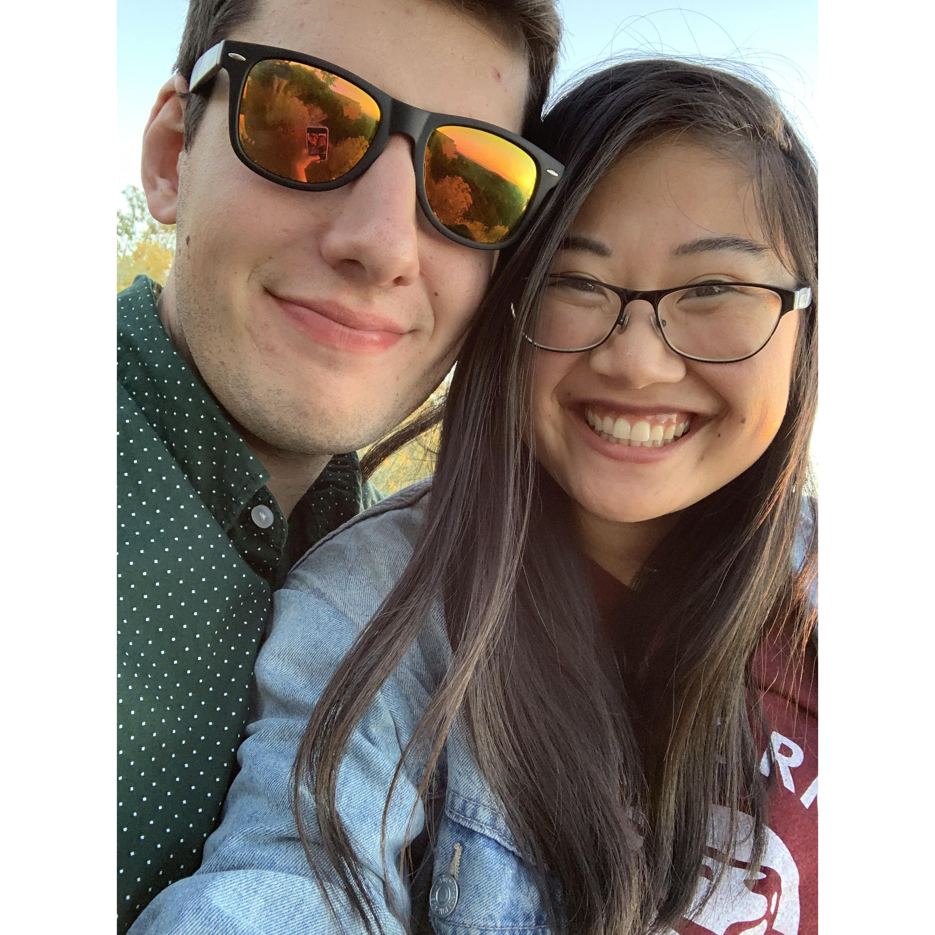 Enjoying the sunset on top of a mountain in Santa Fe, NM (2019)
