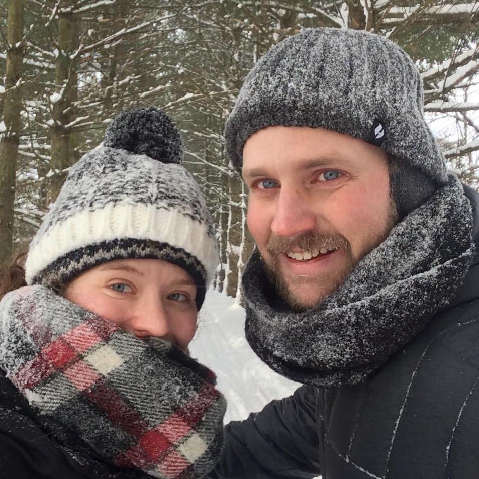 Cross-country skiing in South Bend, IN (January 2018)