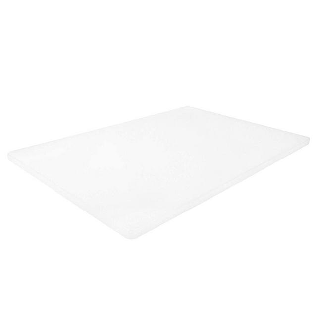 Professional Plastic Cutting Board, HDPE Poly for Restaurants, Dishwasher Safe and BPA Free (18 x 12 x 1/2, White)