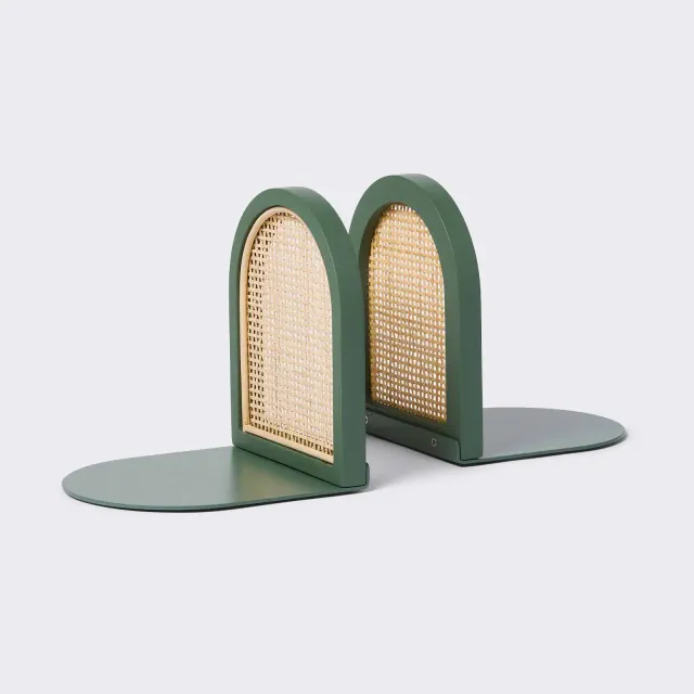Arched Woven Bookends - Sage Green - Cloud Island™