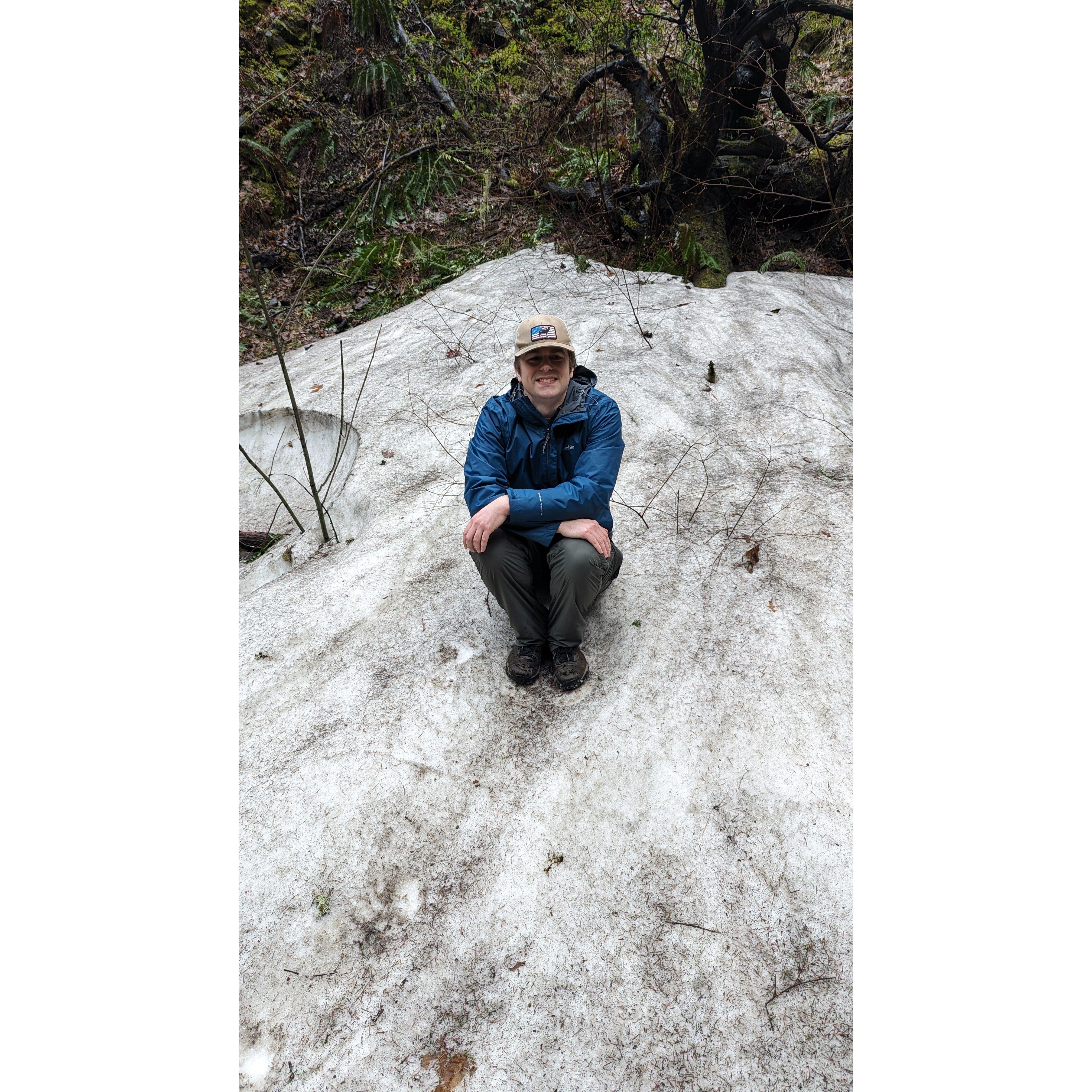 Cody in the snow
