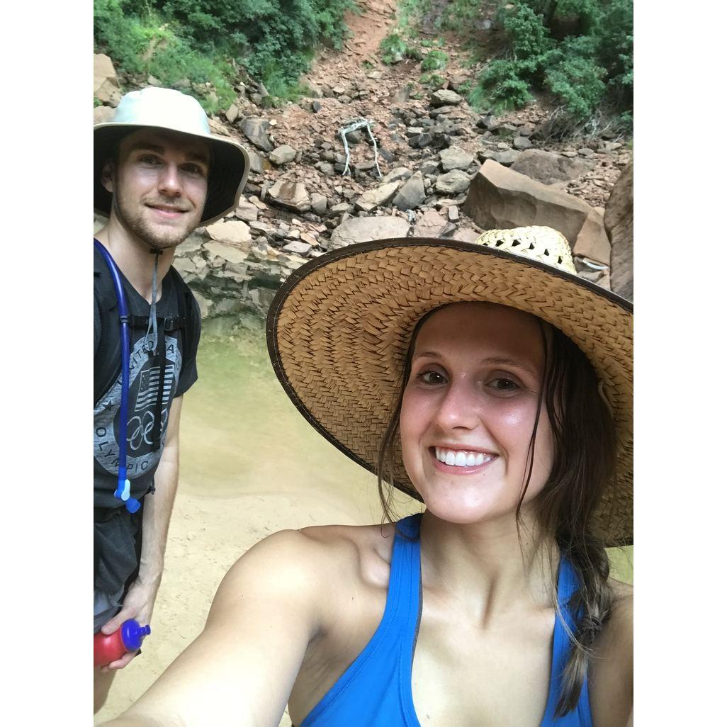 The first of many hikes