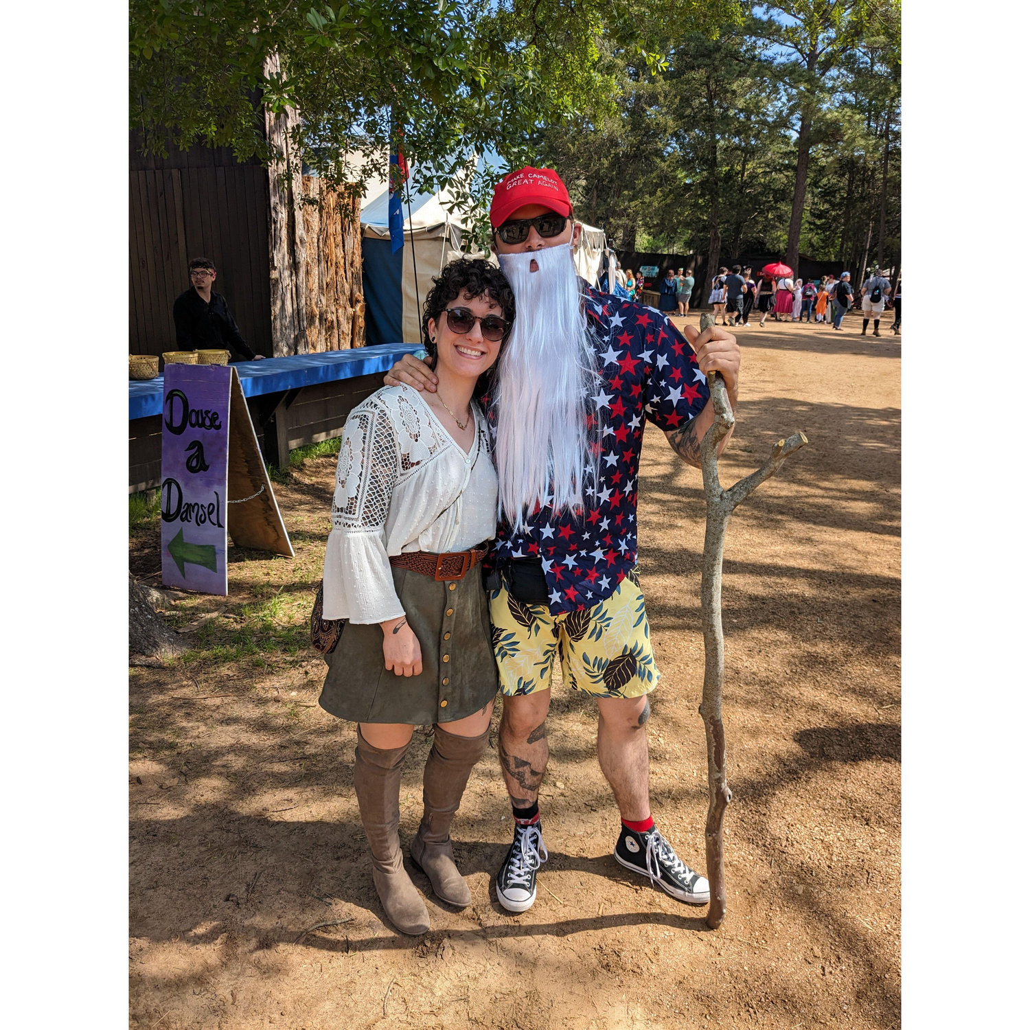 Out to the Ren Faire with Jessie and Merlin