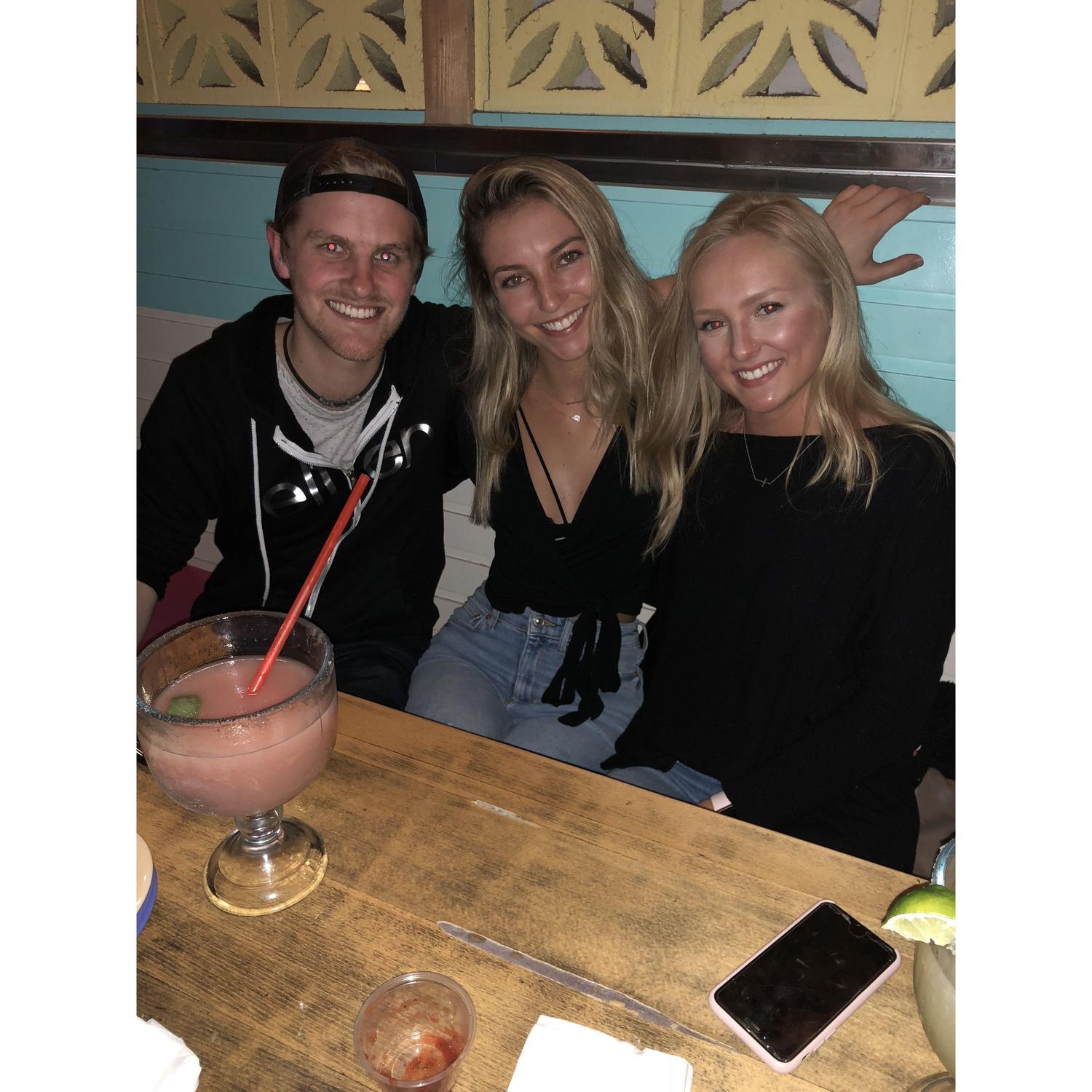 April 18, 2018:
Joel meeting Carly's from home for the first time when they came to visit for her birthday