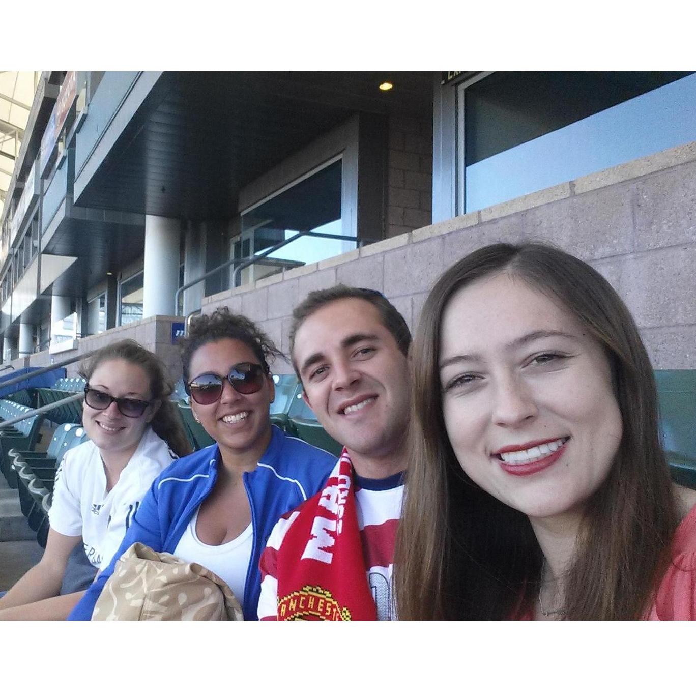 LA Galaxy Stadium, September 2014.
Cheyenne’s very first soccer game!