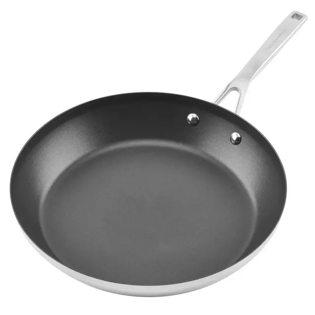 KitchenAid® Nonstick 3-Ply Stainless Steel 11.94-Inch Fry Pan