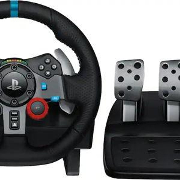 Logitech - G29 Driving Force Racing Wheel and Floor Pedals for PS5