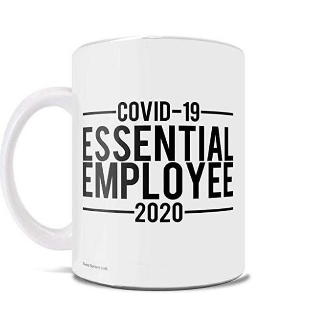 COVID-19 – Essential Employee – 2020 – Funny Coffee or Tea Mug – Perfect for gifting or collecting – by Trend Setters