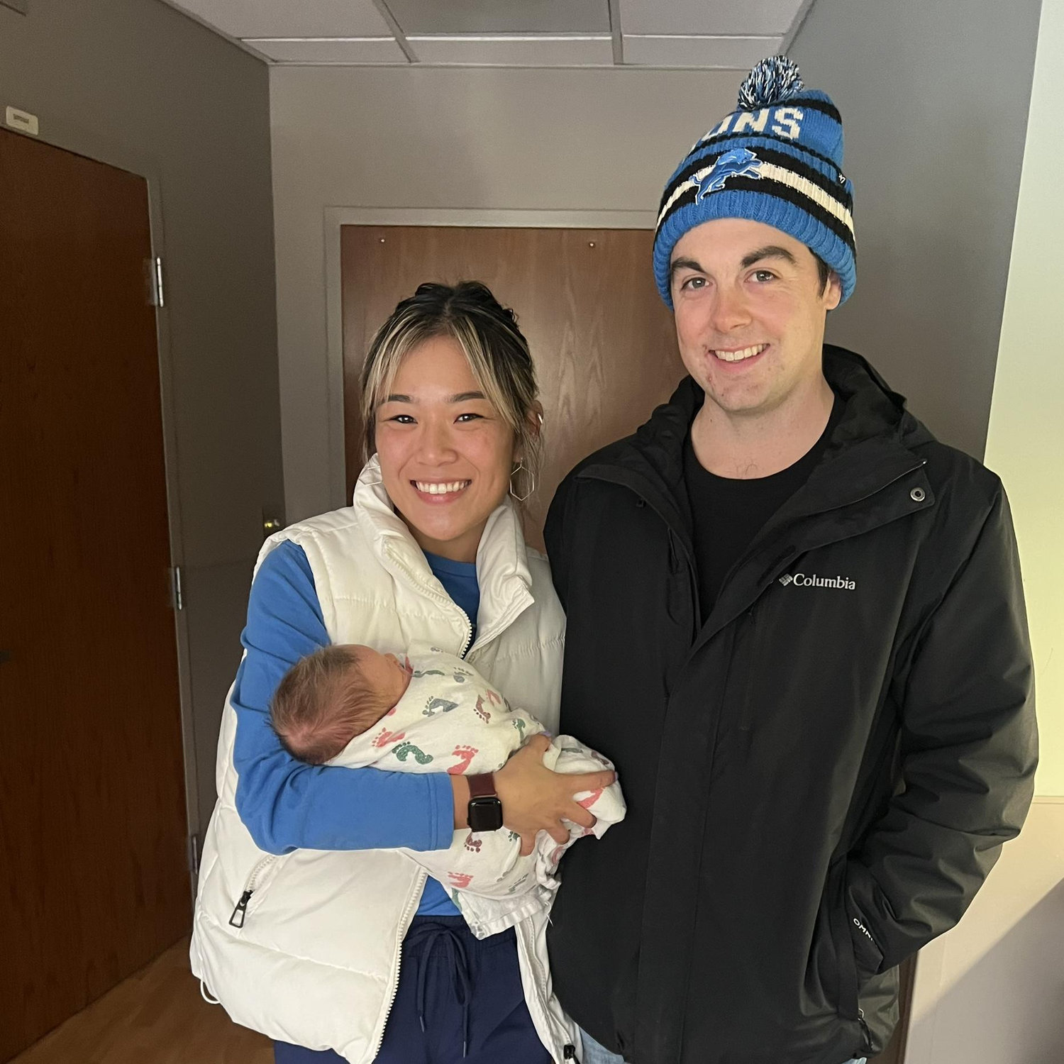 Meeting the bride’s newest nephew, Julian!