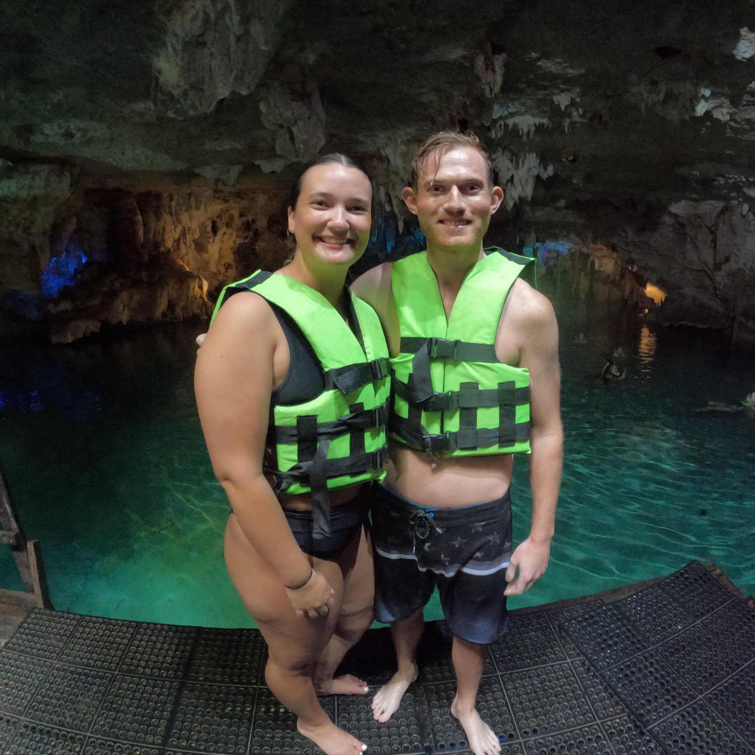 Cave swimming!