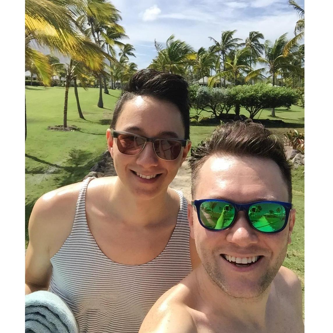 Gays catchin' rays!