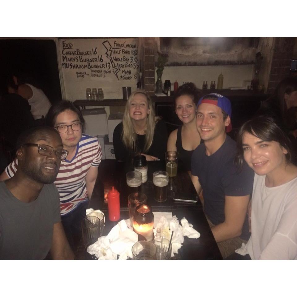 Out with friends in Sydney