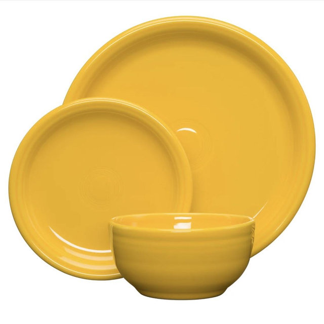 Bistro Coupe 3-Piece Place Setting, Service for 1