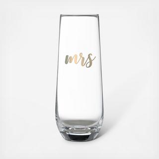 Stemless Champagne Glass