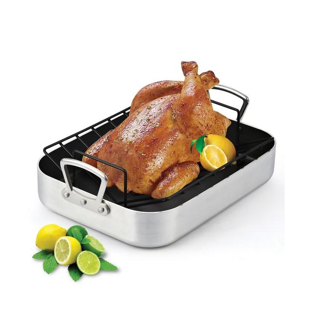 Cook N Home 16" X 12" Nonstick Roaster Pan with Rack