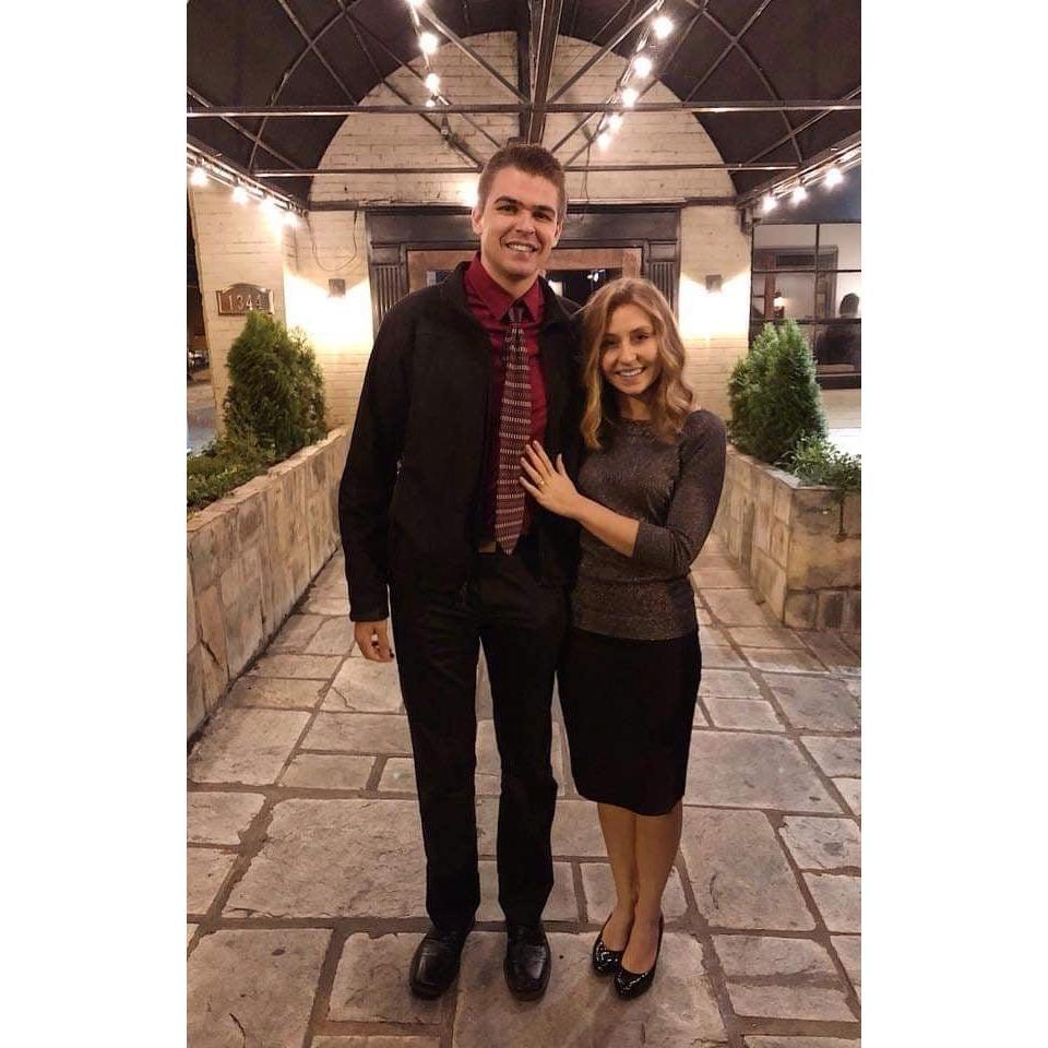 The evening of our engagement we went to Depot Grille to celebrate!