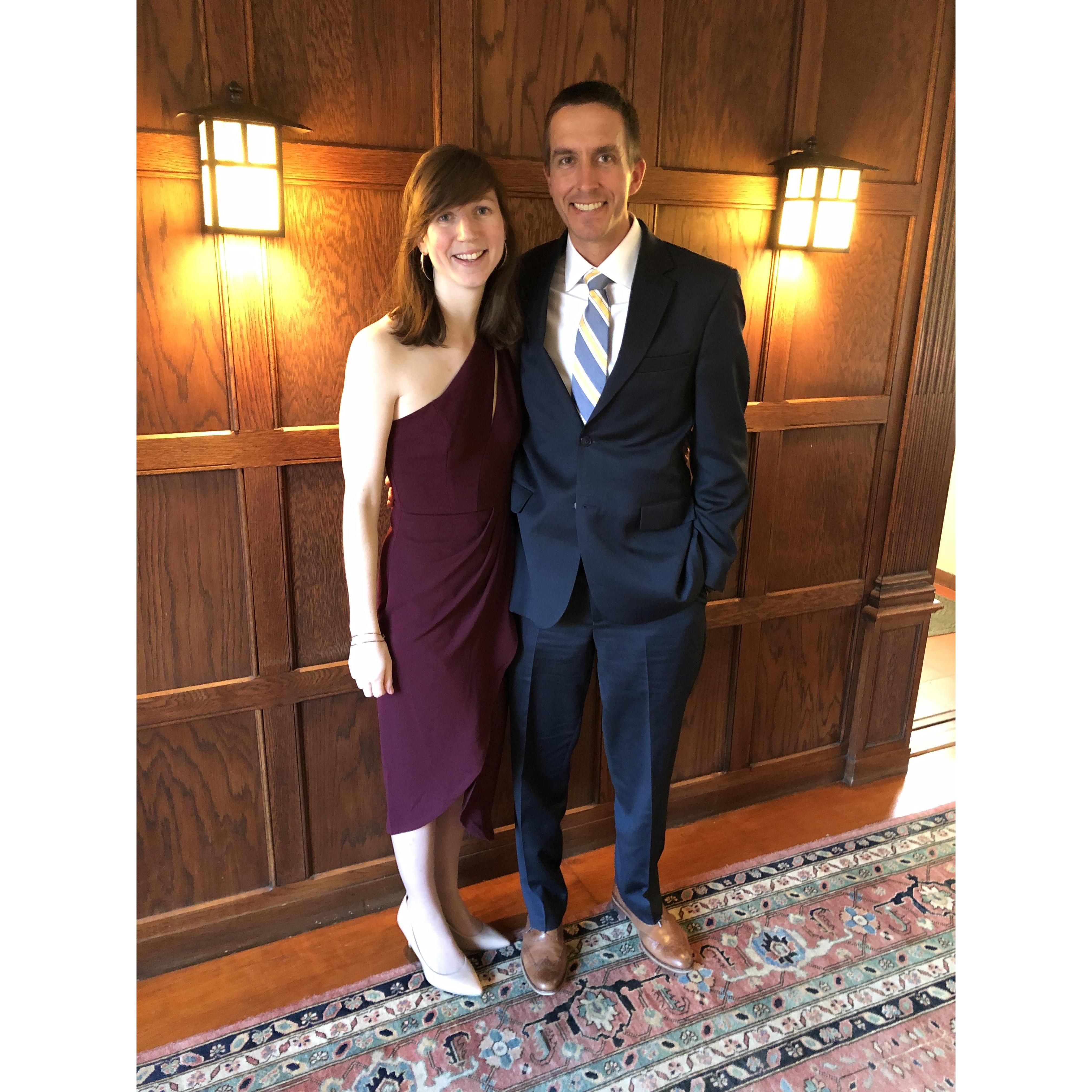 Celebrating Ryan's cousin Emily's wedding, April 2022.