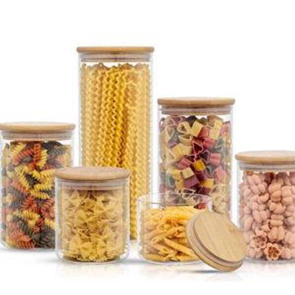 Glass Food Storage Jars Containers