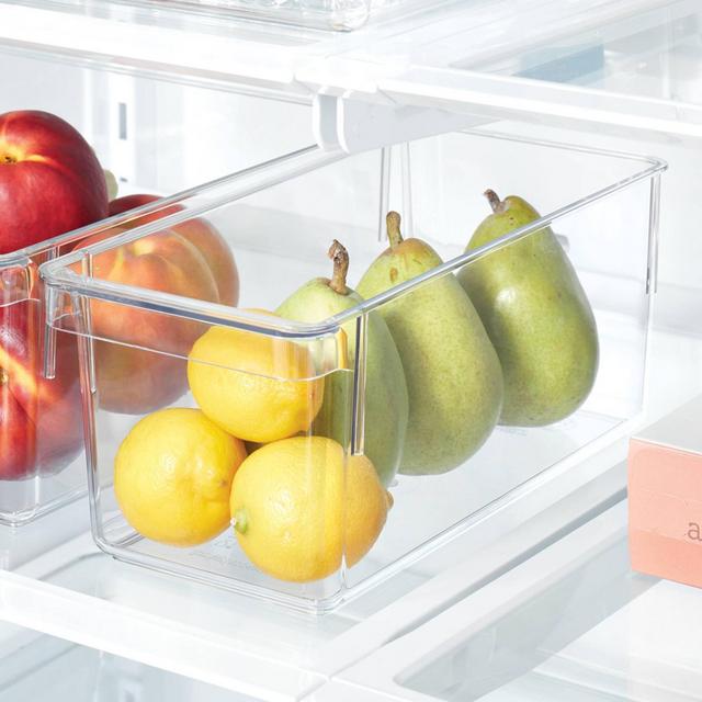 4.5"x 10.5"x 4" Small Fridge & Pantry Bin Clear - Brightroom™