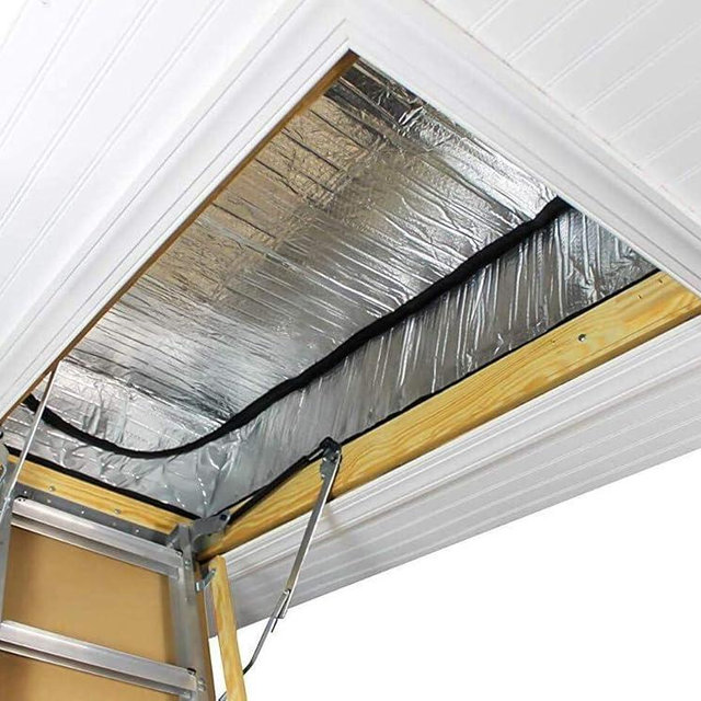 Premium Energy Saving Attic Door Insulation Stairway Cover Stair Ladder Opening Attic Tent with Easy Access Zipper 25" x 54" x 11"