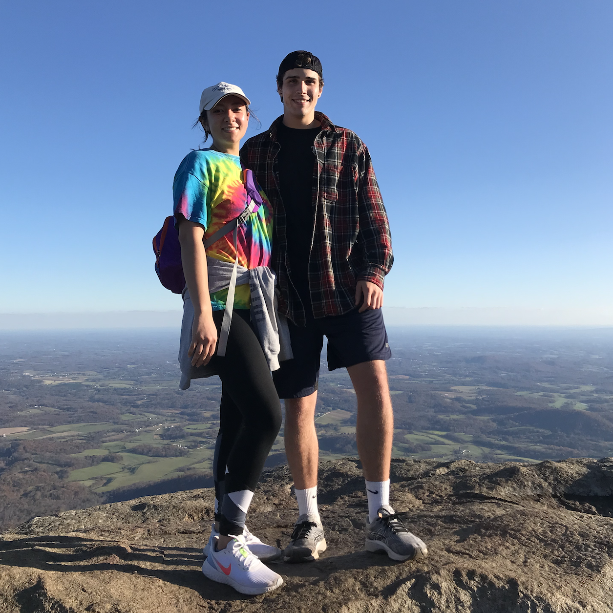 Hiking sharp top with our friends!