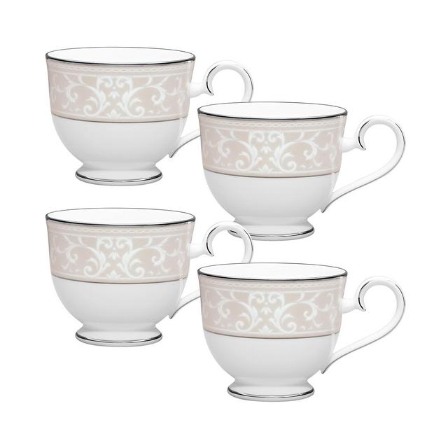 Noritake Montvale Platinum Set of 4 Cups, Service For 4