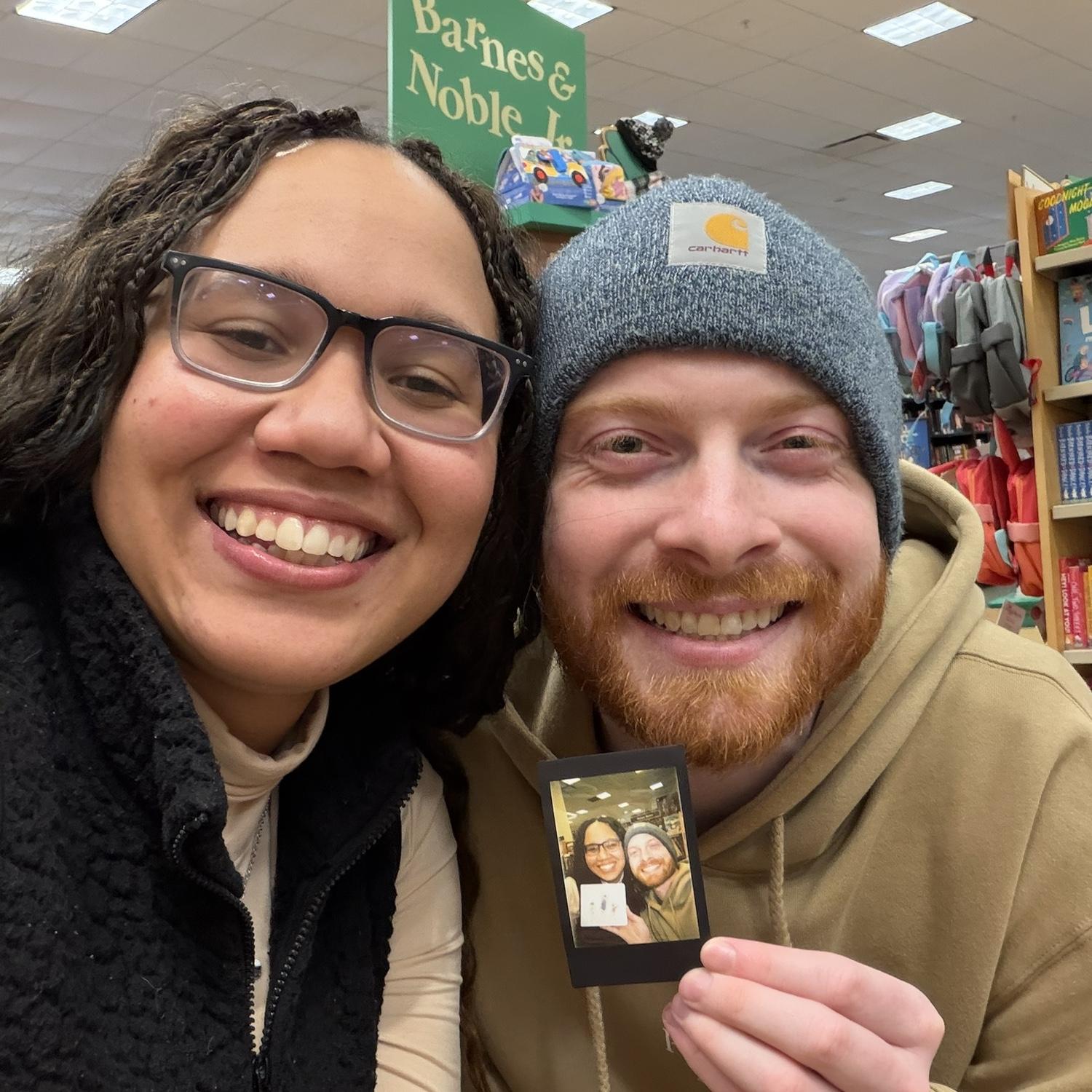 Date night in a bookstore, where we read each other our favorite children's books