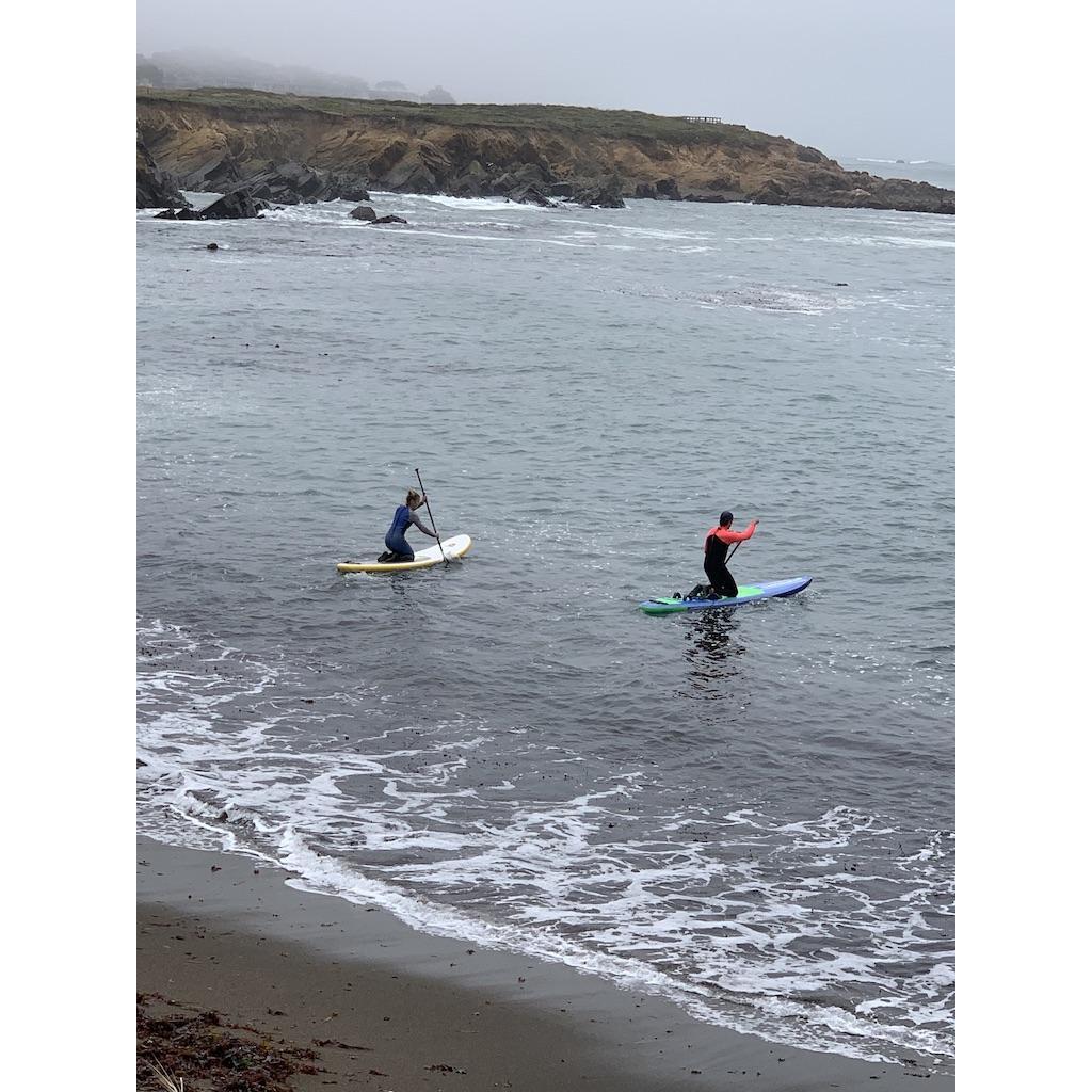 Paddle boarding in Cambria, CA.
California, 2019.