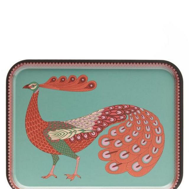 Peacock Garden Large Tray