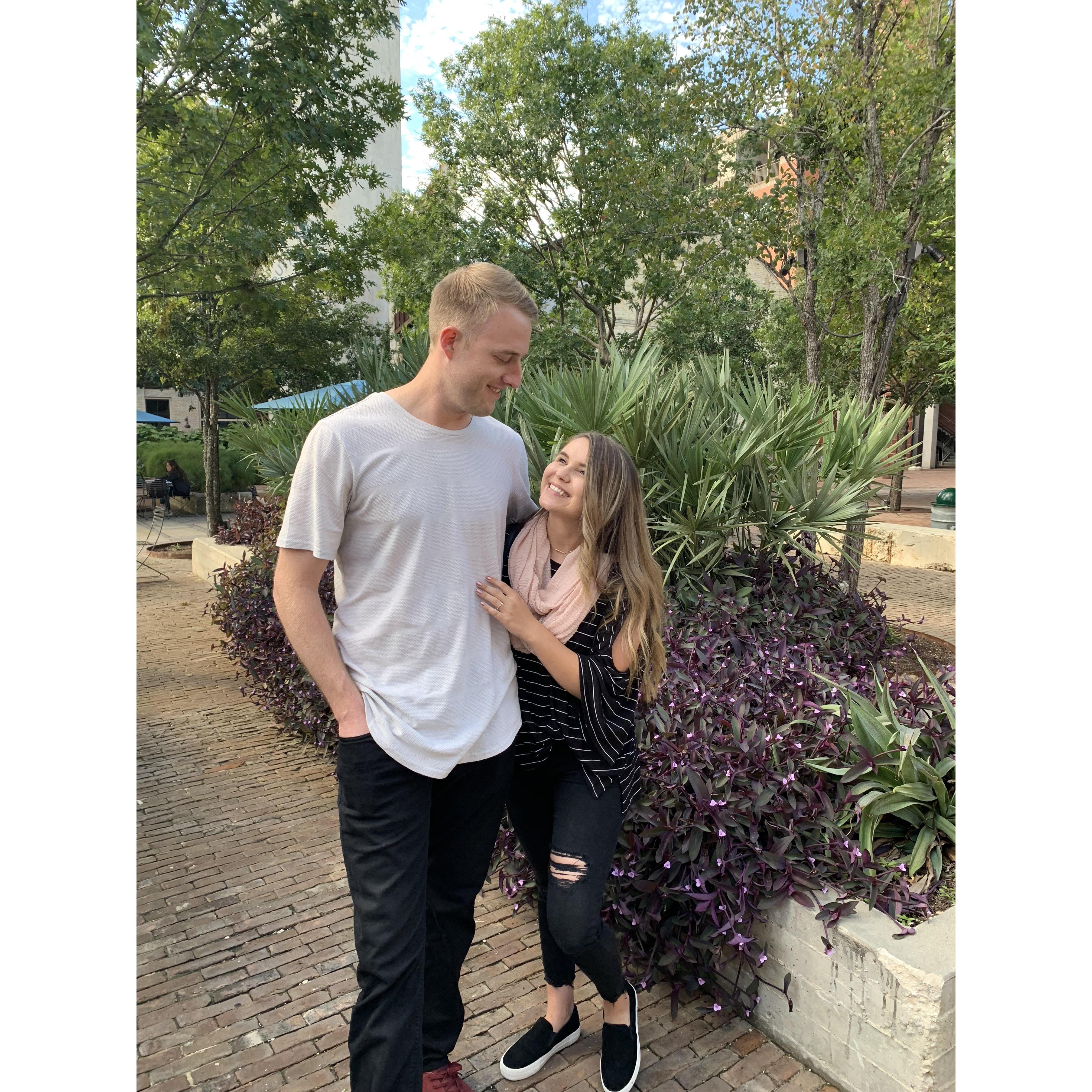 Taken during our visit to Texas right after Briana said "YES"!
