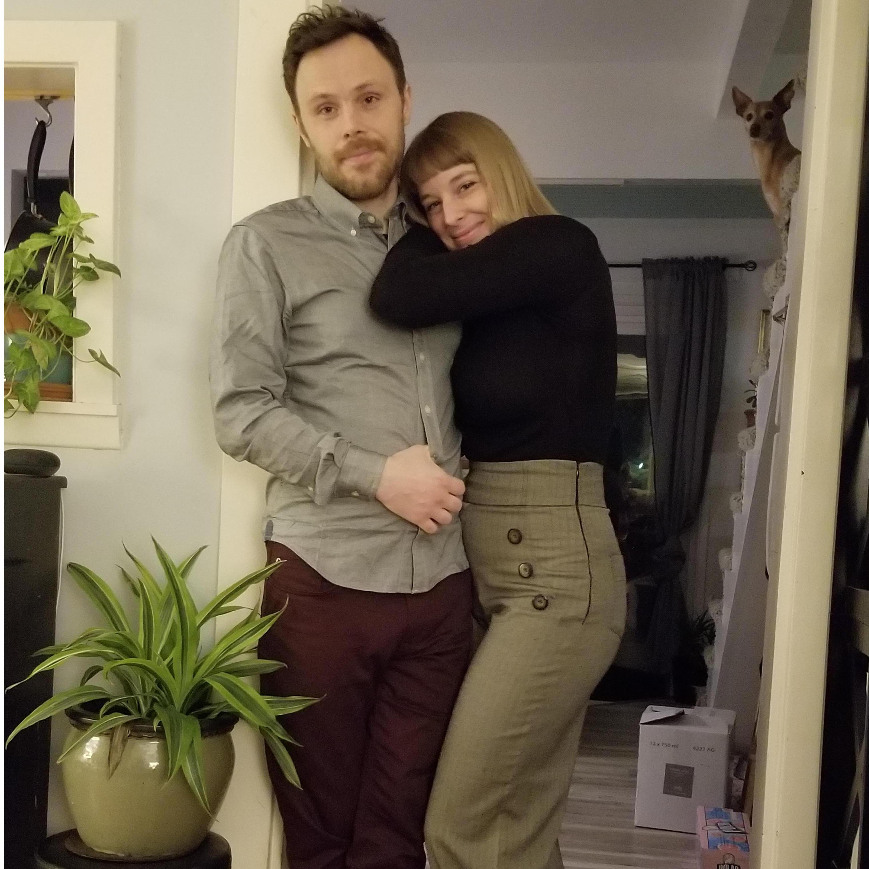 Our first real picture together, non-selfie style.