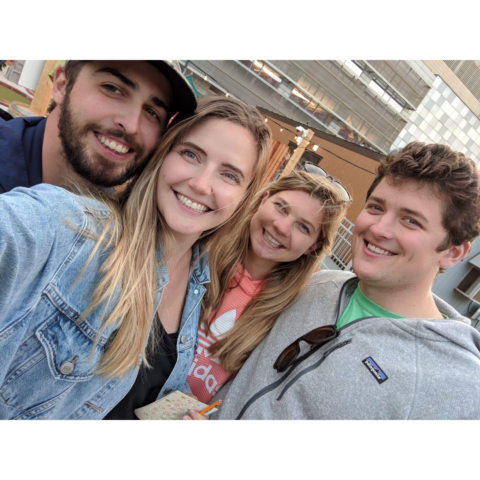Our first double date with the very same people that introduced us :) (2018)
