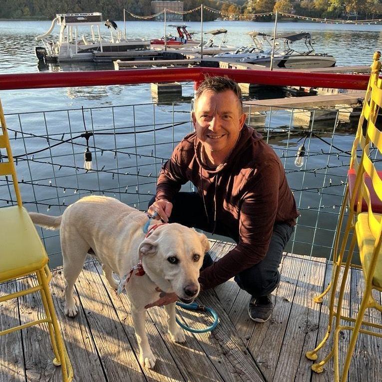 Todd and Tinker at Hula Hut, Thanksgiving 2023