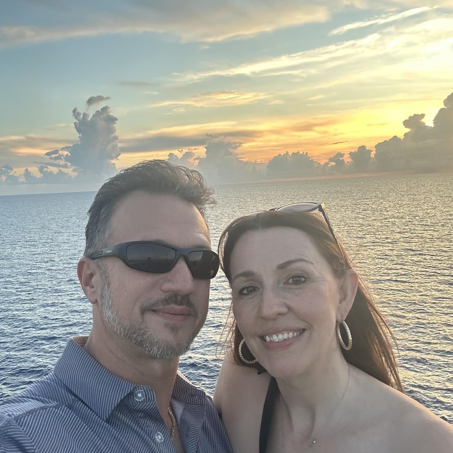 Epic sunsets on cruise