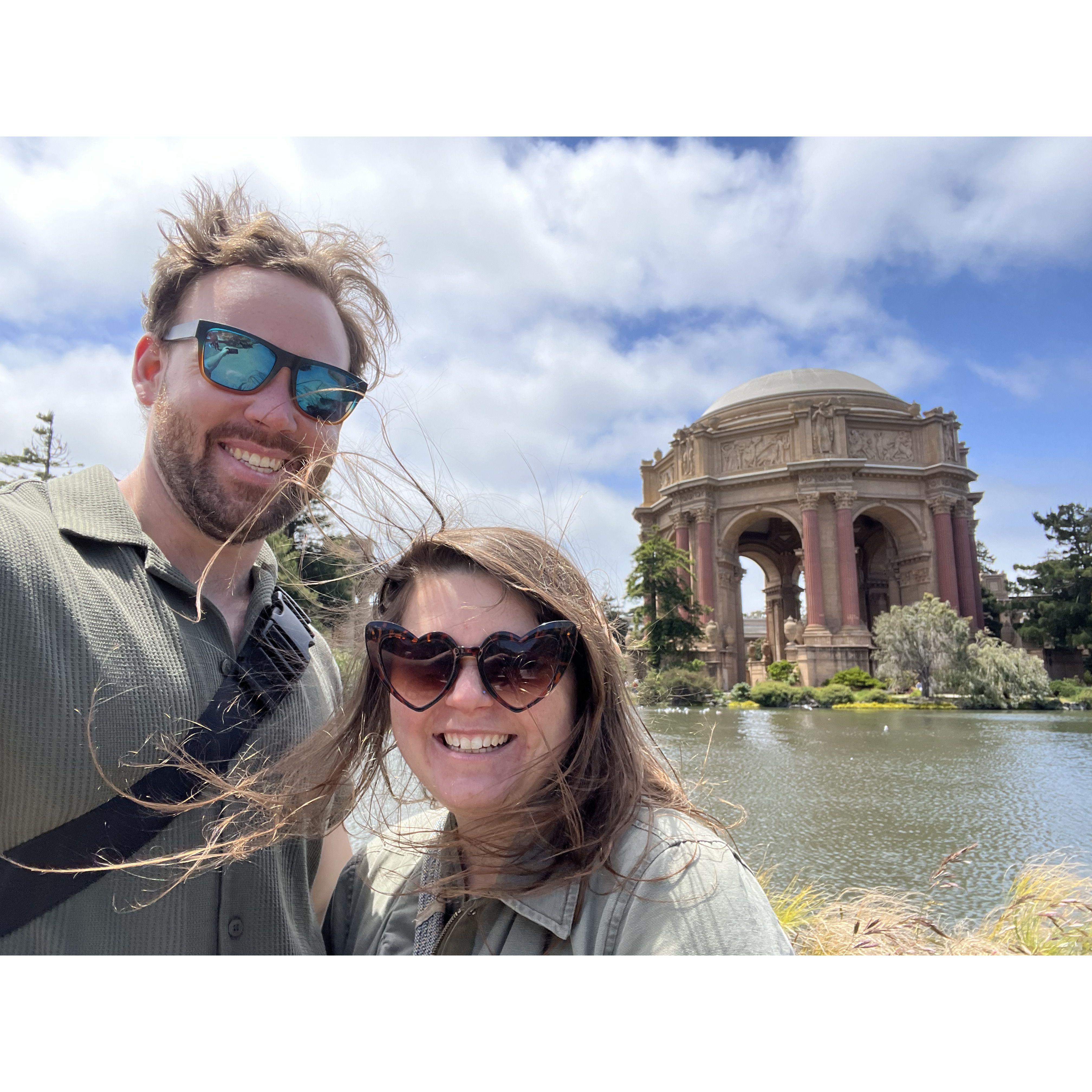 Palace of Fine Arts in San Francisco. We've been having an amazing time exploring the city since moving this past year!