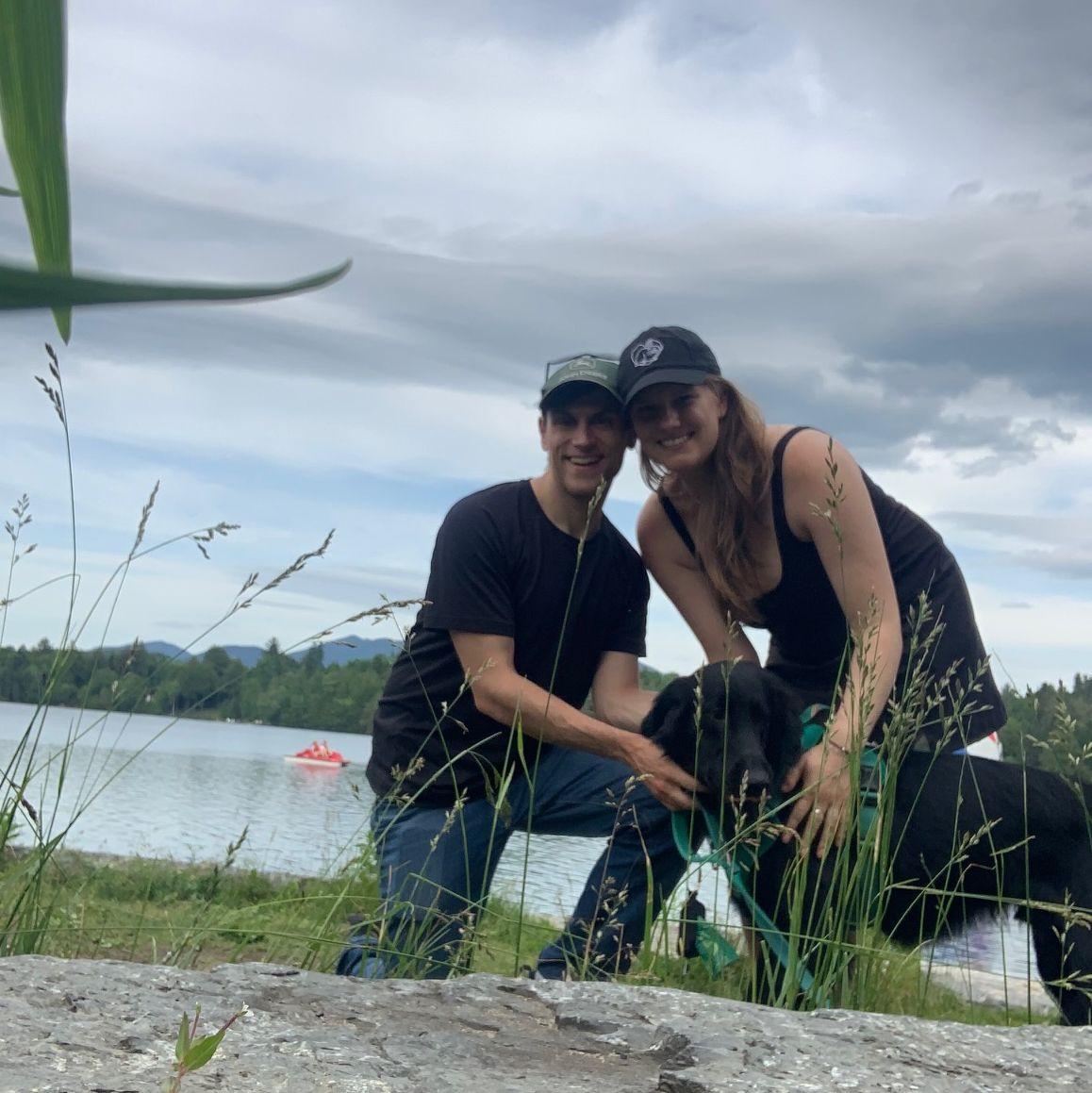 Lake Placid- Our first camping trip, Ozzy had a blast!