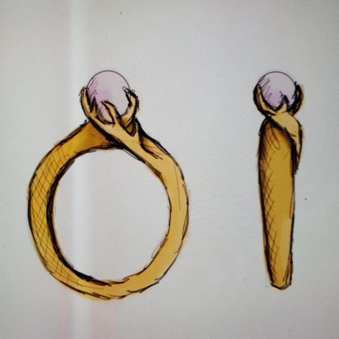 Chase's original drawing of the ring. :) He's so talented.