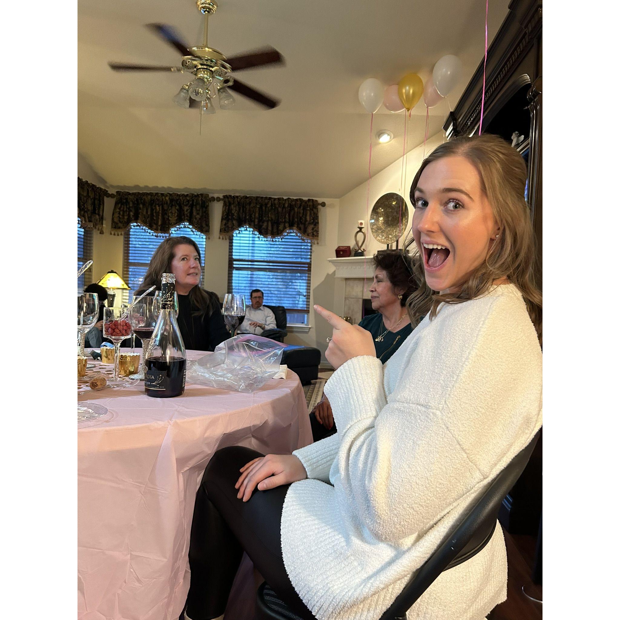 When two worlds collide! Both of our families meeting for the first time!