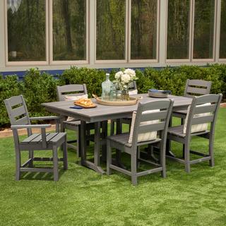 Lakeside 7-Piece Farmhouse Outdoor Dining Set