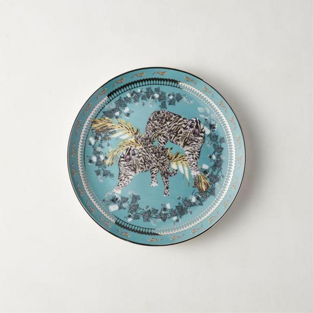 Loki Turquoise Dessert Plate