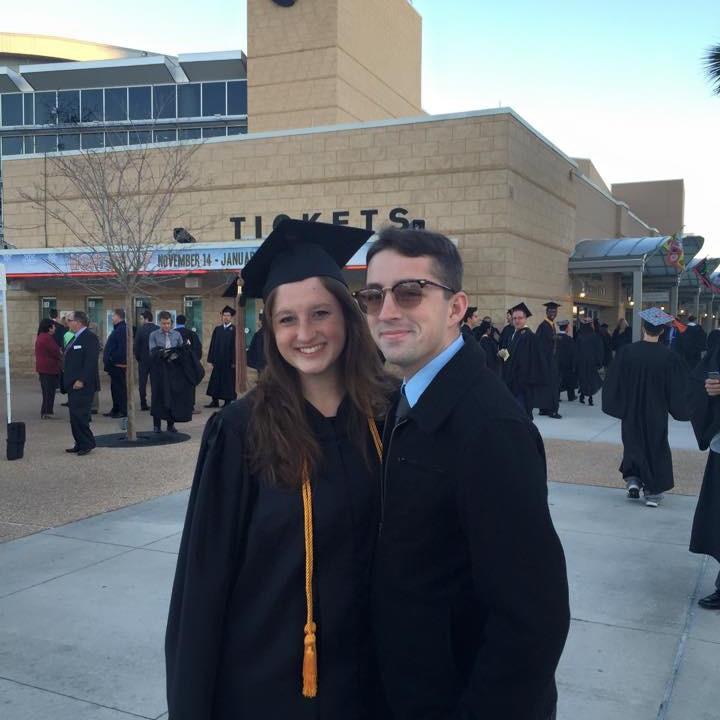 Amanda’s college graduation in 2014