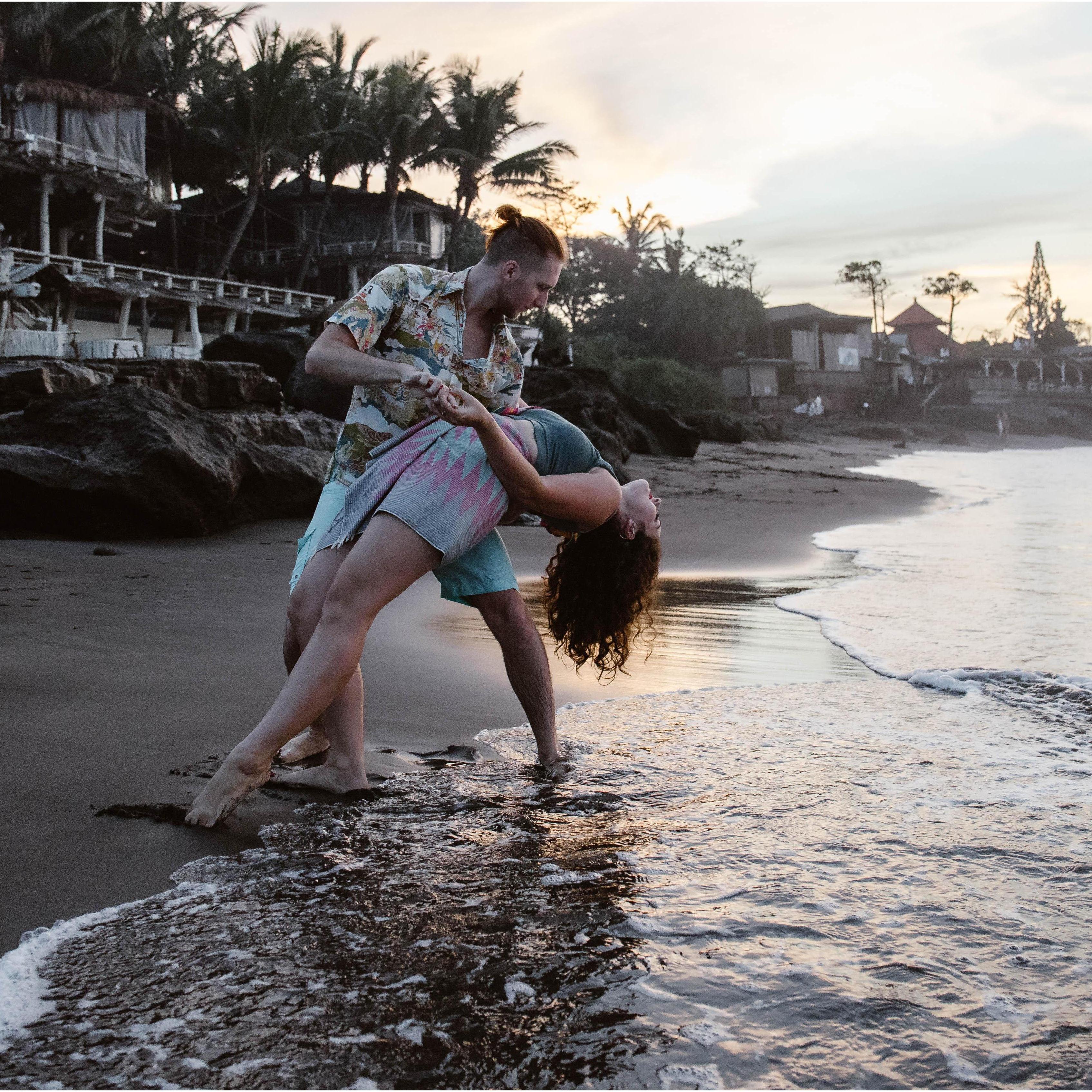 Dancing before the sun comes up in Bali, Indonesia.