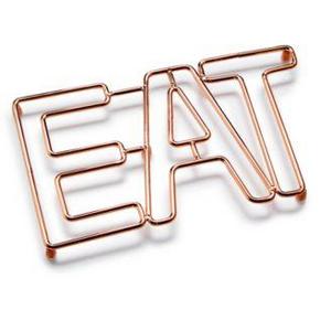 Martha Stewart Collection - Copper Eat Trivet, Created for Macy's