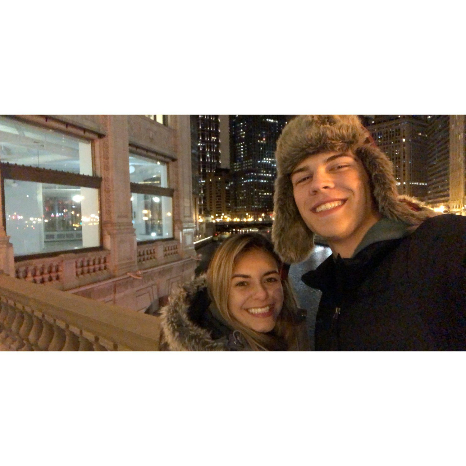 Our first solo trip together! Chicago to visit Paula!